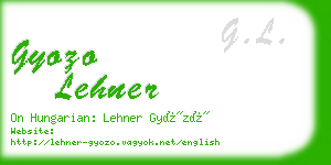 gyozo lehner business card